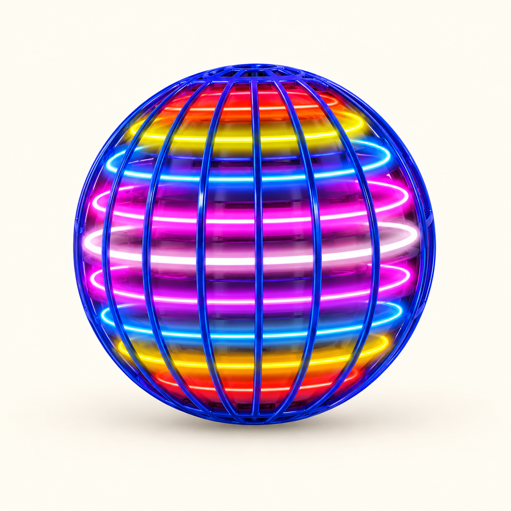 Rainbow Glow Flying Ball — styled cover