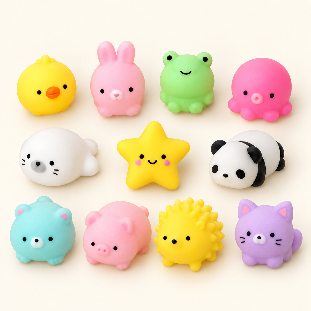 Mochi Animal Squishy Pack — 10 Pieces — styled cover